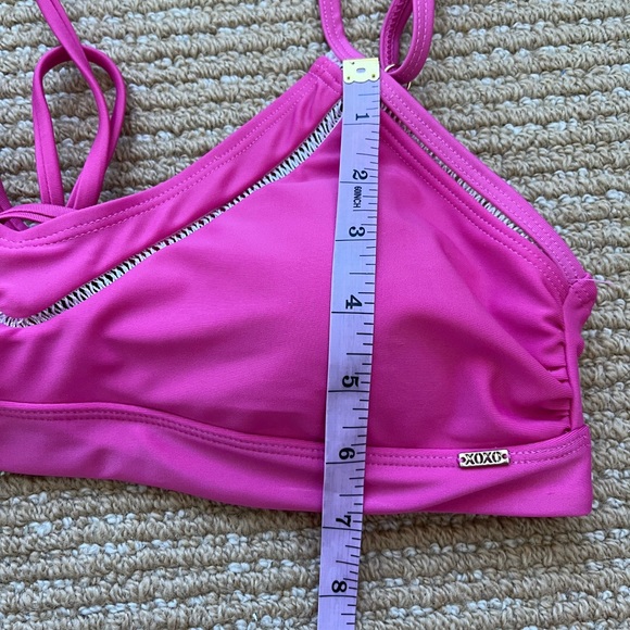 ❌ SOLD XOXO Womens Pink Guava Size XL 2pc Bikini Style XS242 Y2K NWT - Picture 4 of 9
